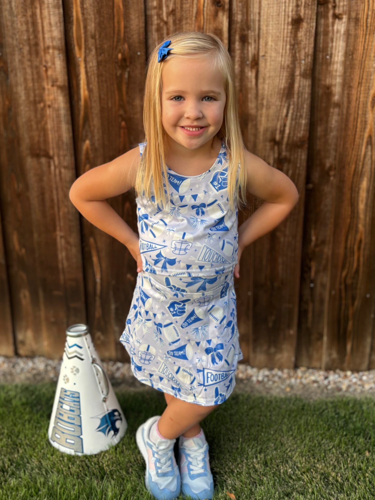 Girls Bobcat Blue Activewear Set