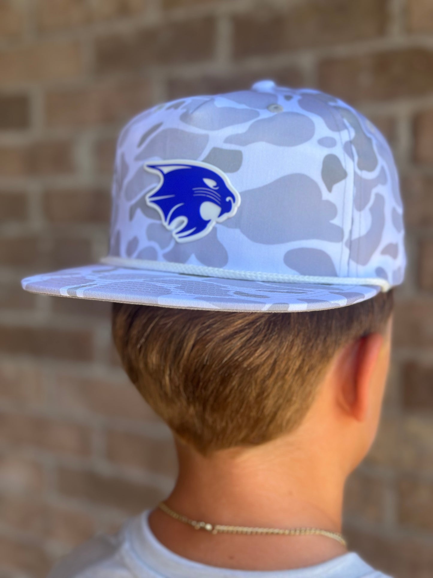 Camo patch hat