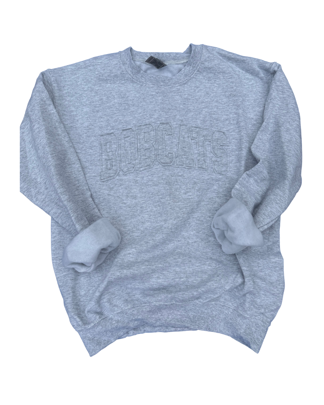 Gray Embroidered Bobcats Sweatshirt