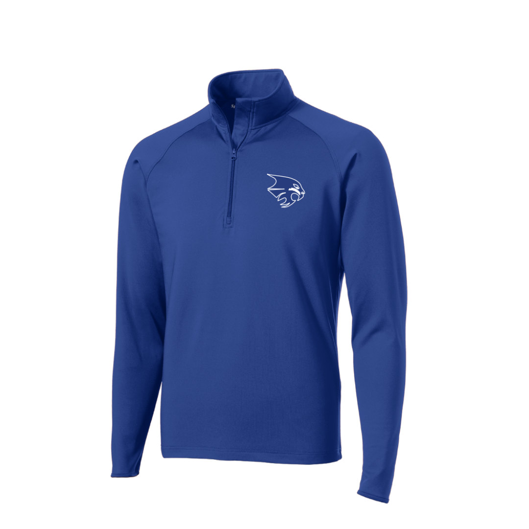Men's Quarter-zip Embroidered Pullover