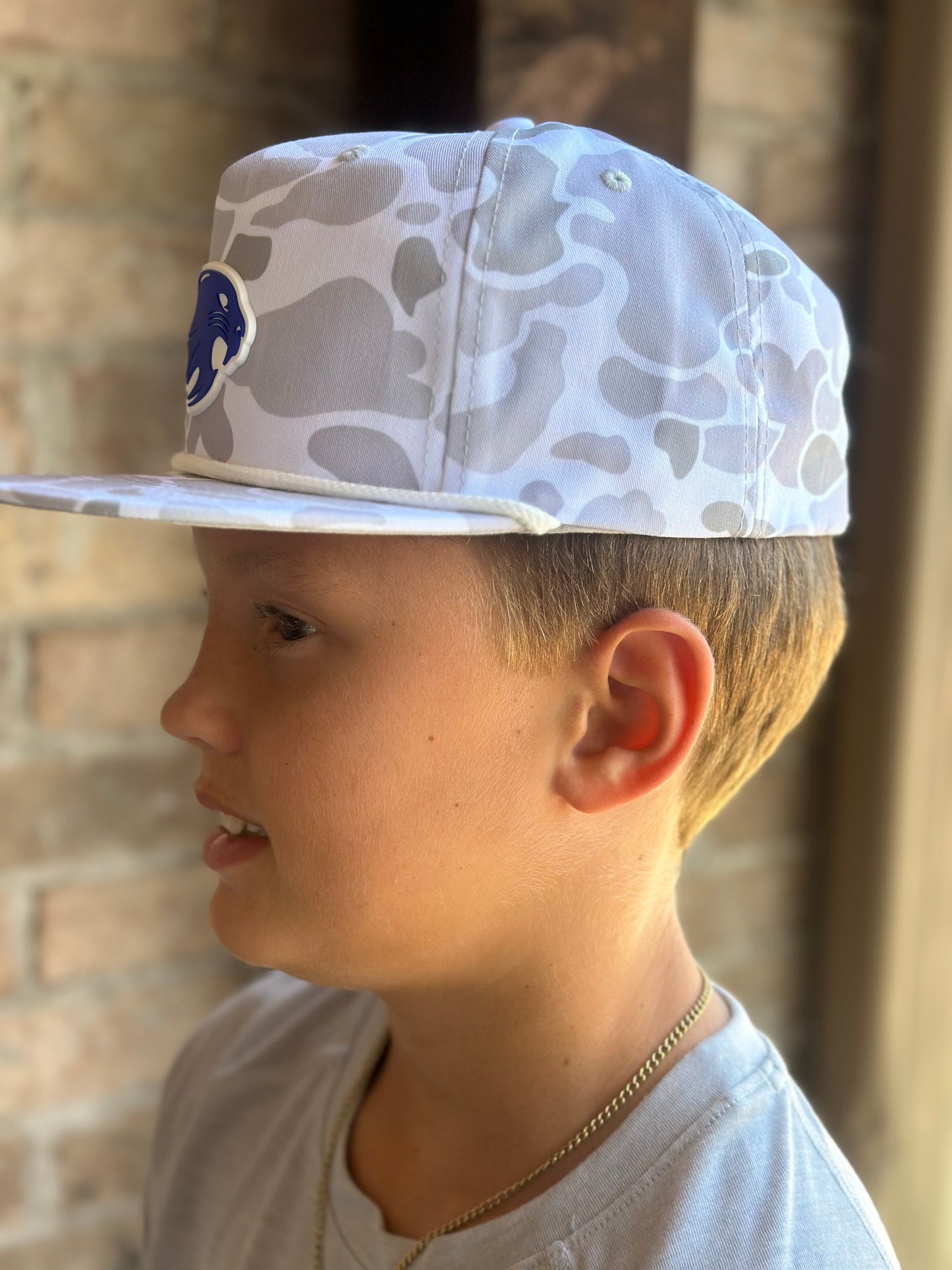 Camo patch hat