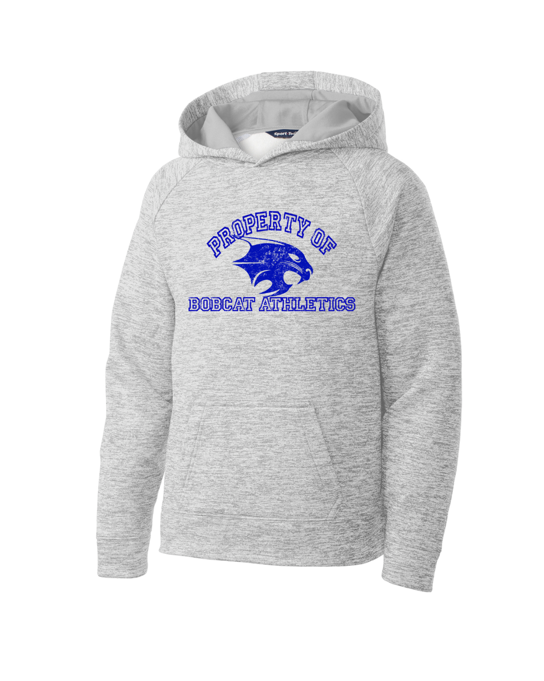 Youth Bobcat Athletics Heathered Performance Hoodie