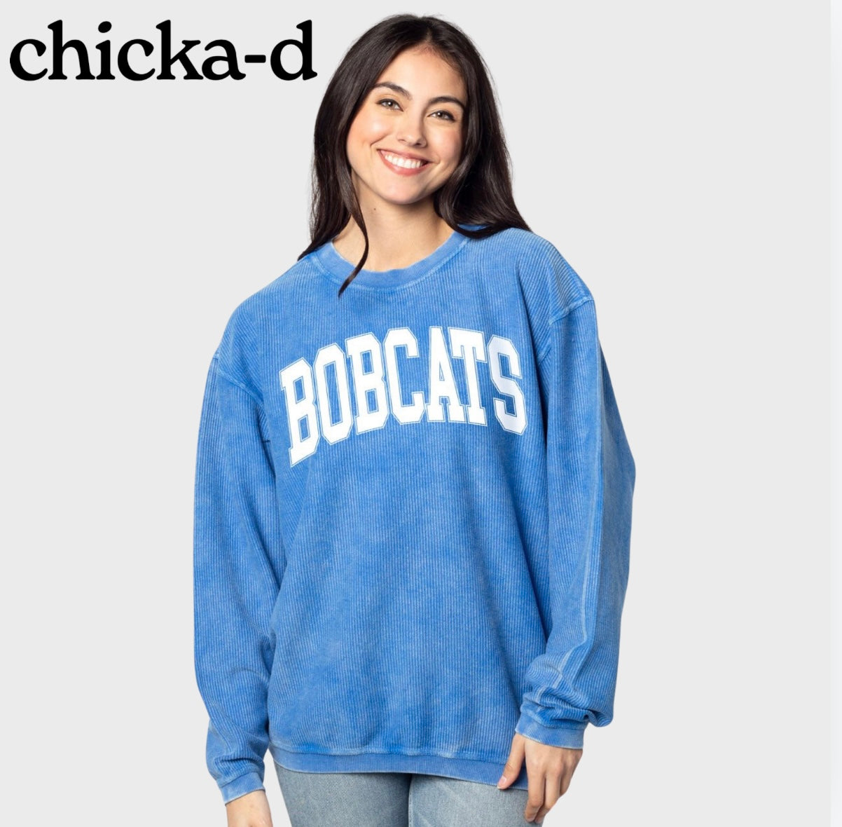 Chicka-d Bobcats Corded Crew