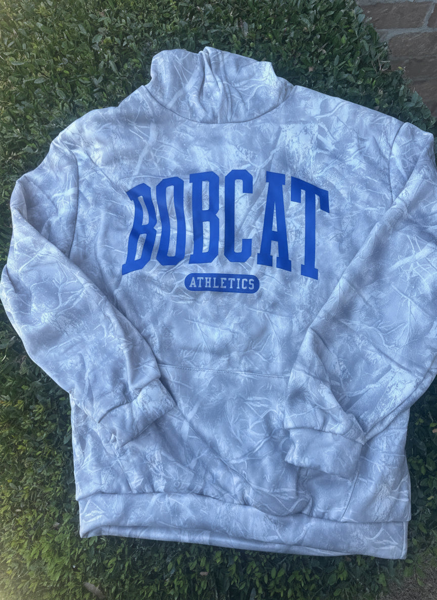 Gray Performance Fleece Camo Hoodie