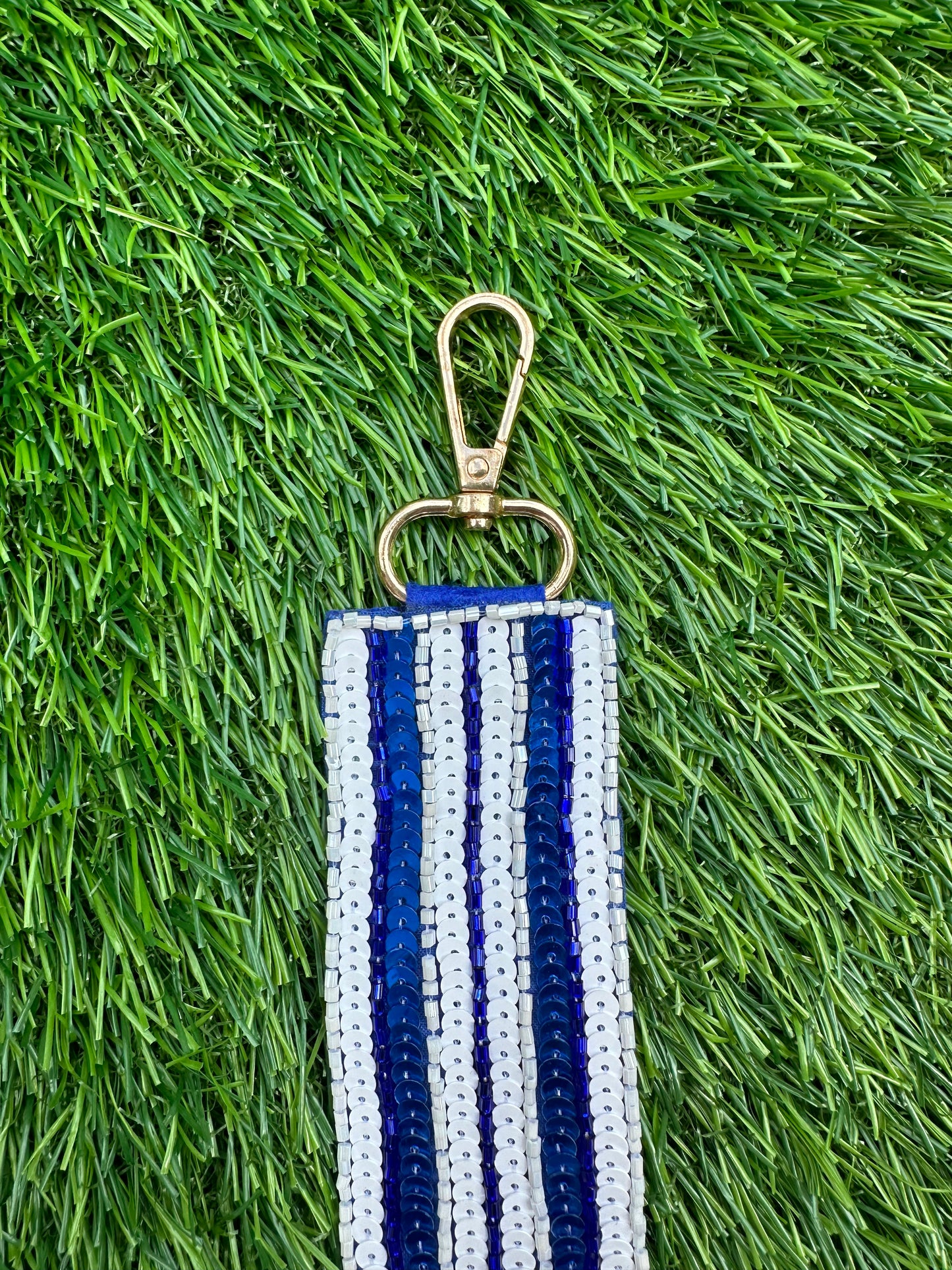 Beaded Gameday purse straps