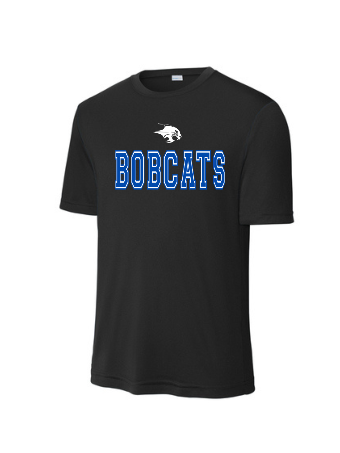 Adult Bobcats Performance Shirt- black