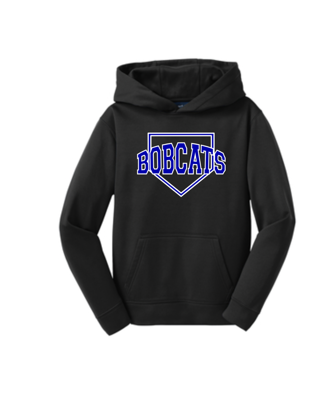 Adult Baseball Diamond Hoodie- Black