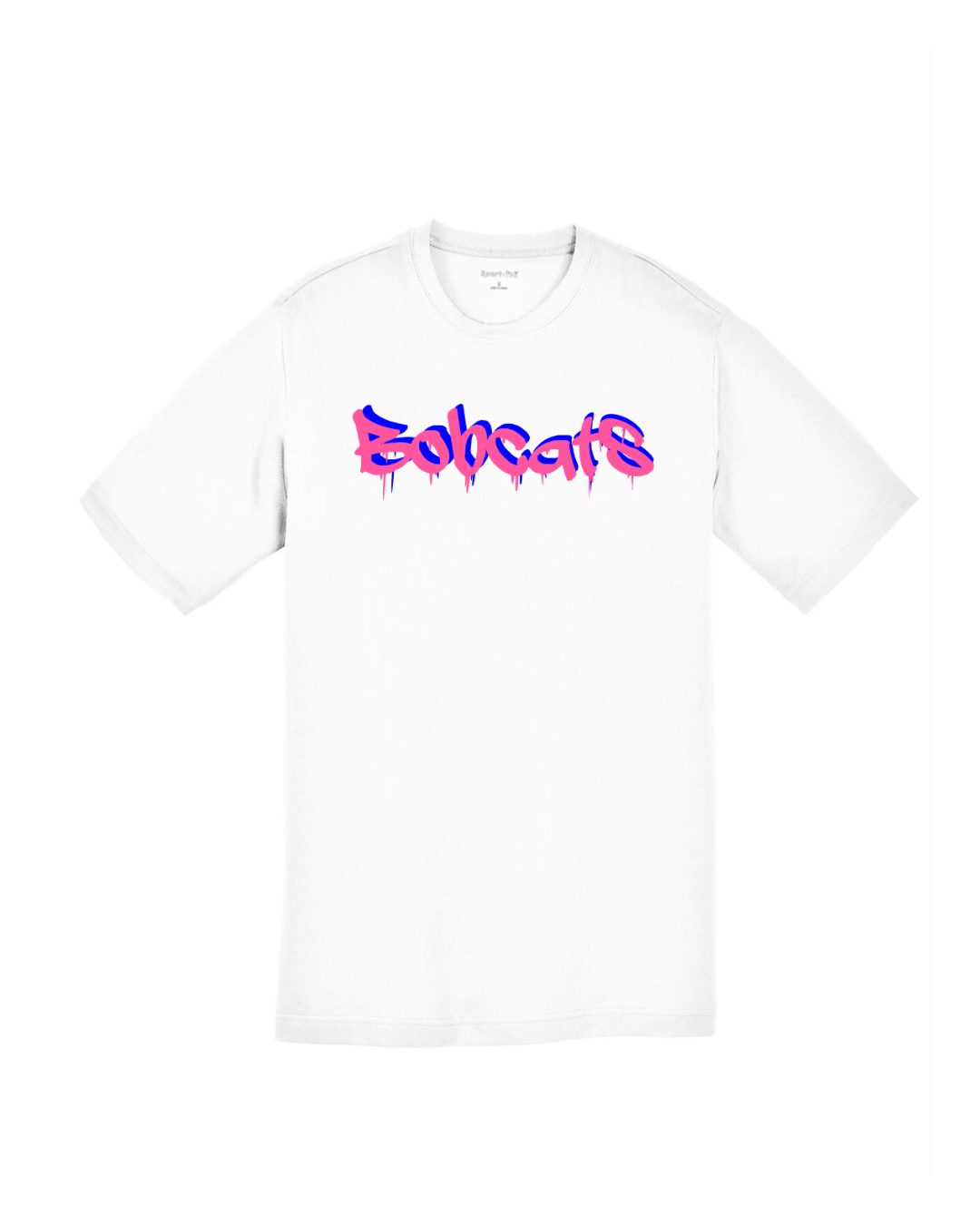 Youth Pink Bobcats Drip tee