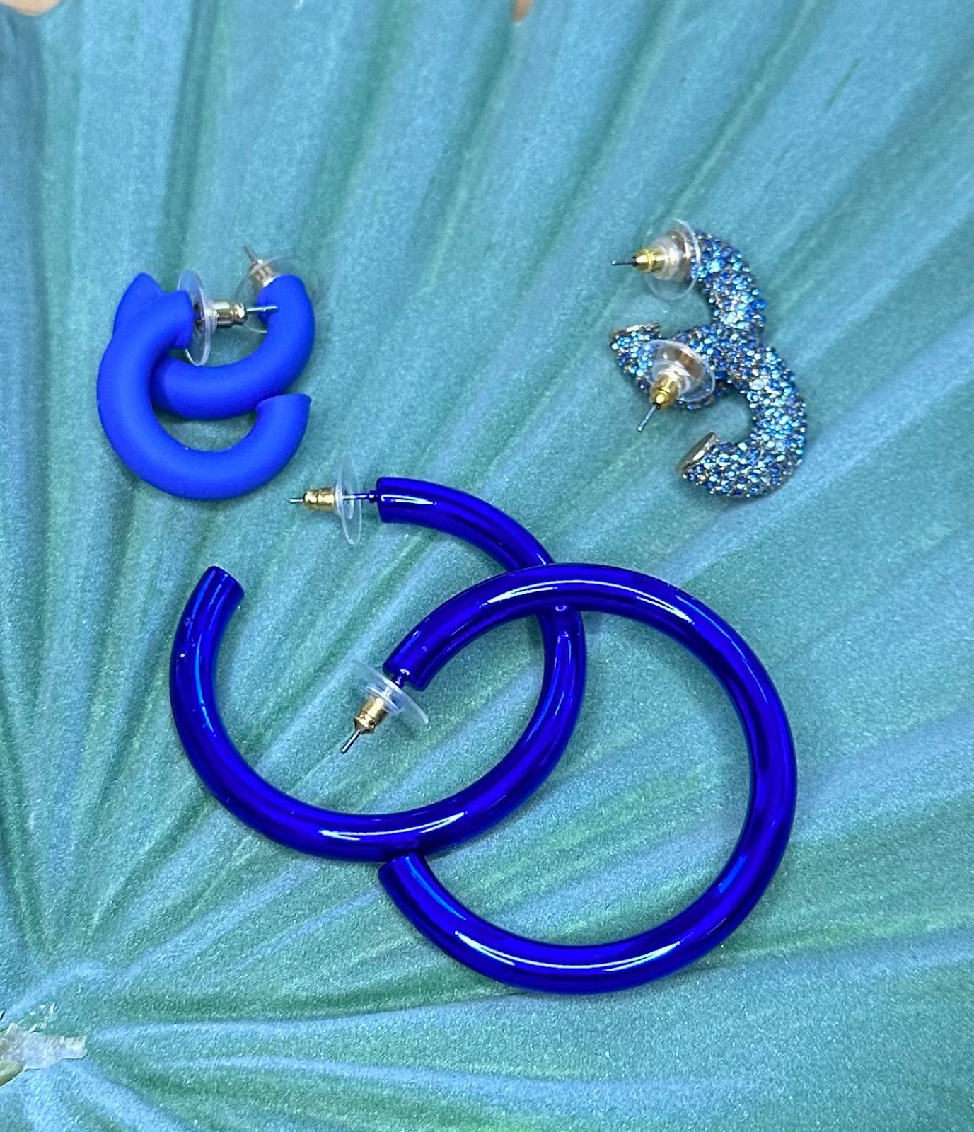 Electric Blue Hoops