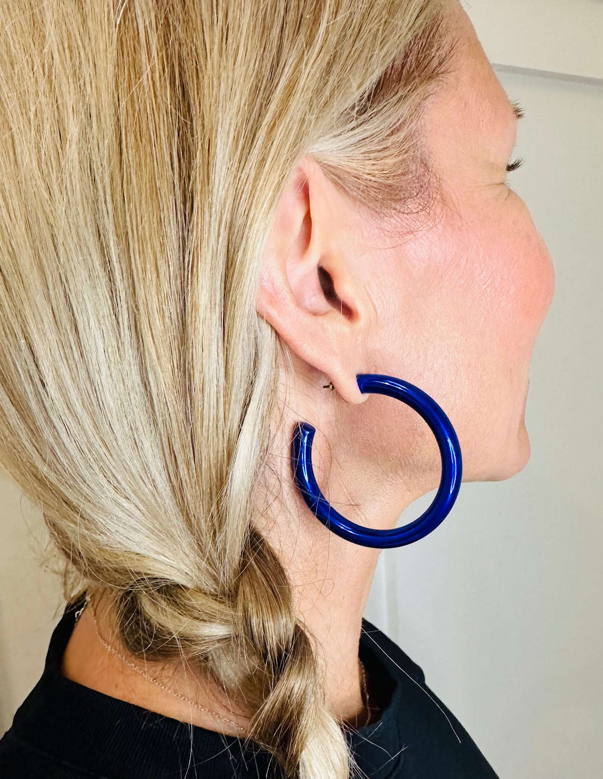 Electric Blue Hoops