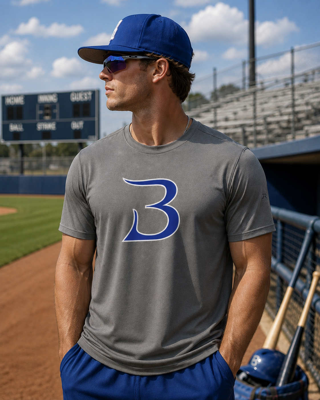 Adult Bobcat Baseball “B” Richardson Performance Shirt
