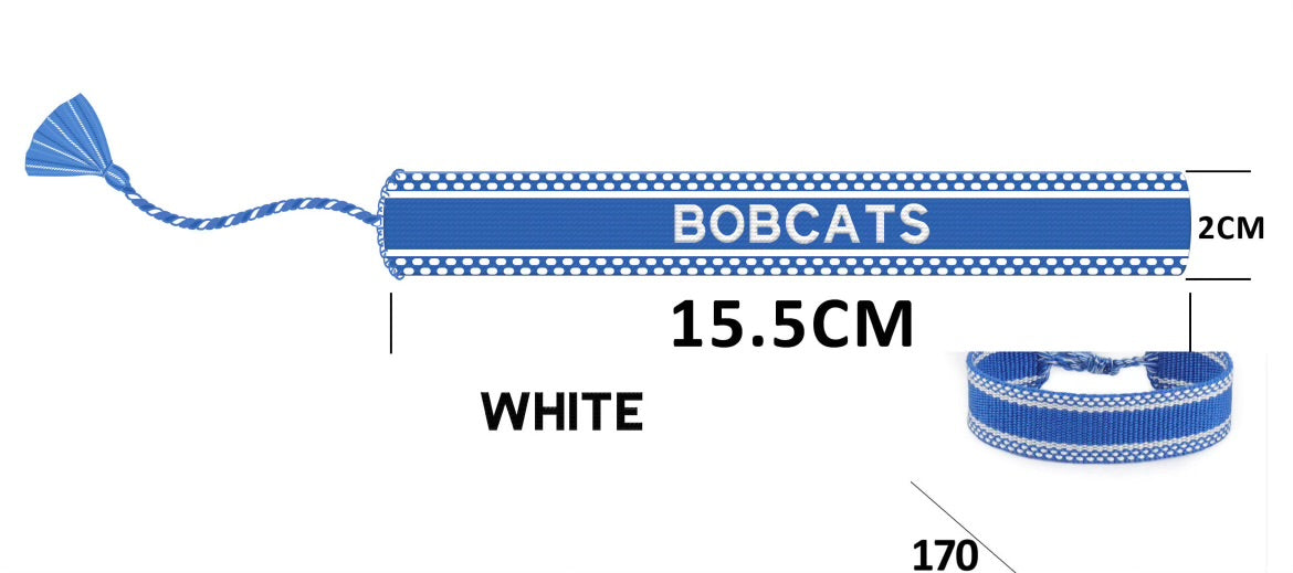 Bobcats Woven Bracelet