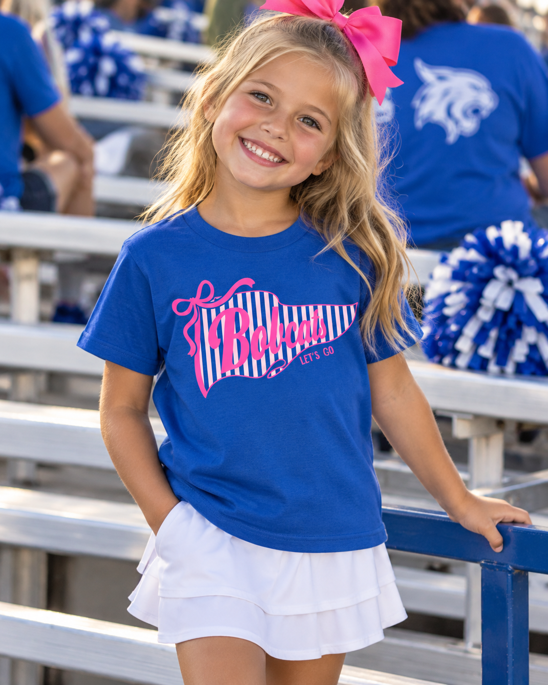 Youth “Pink Out” Bobcats Pendant TShirt (pre-order)
