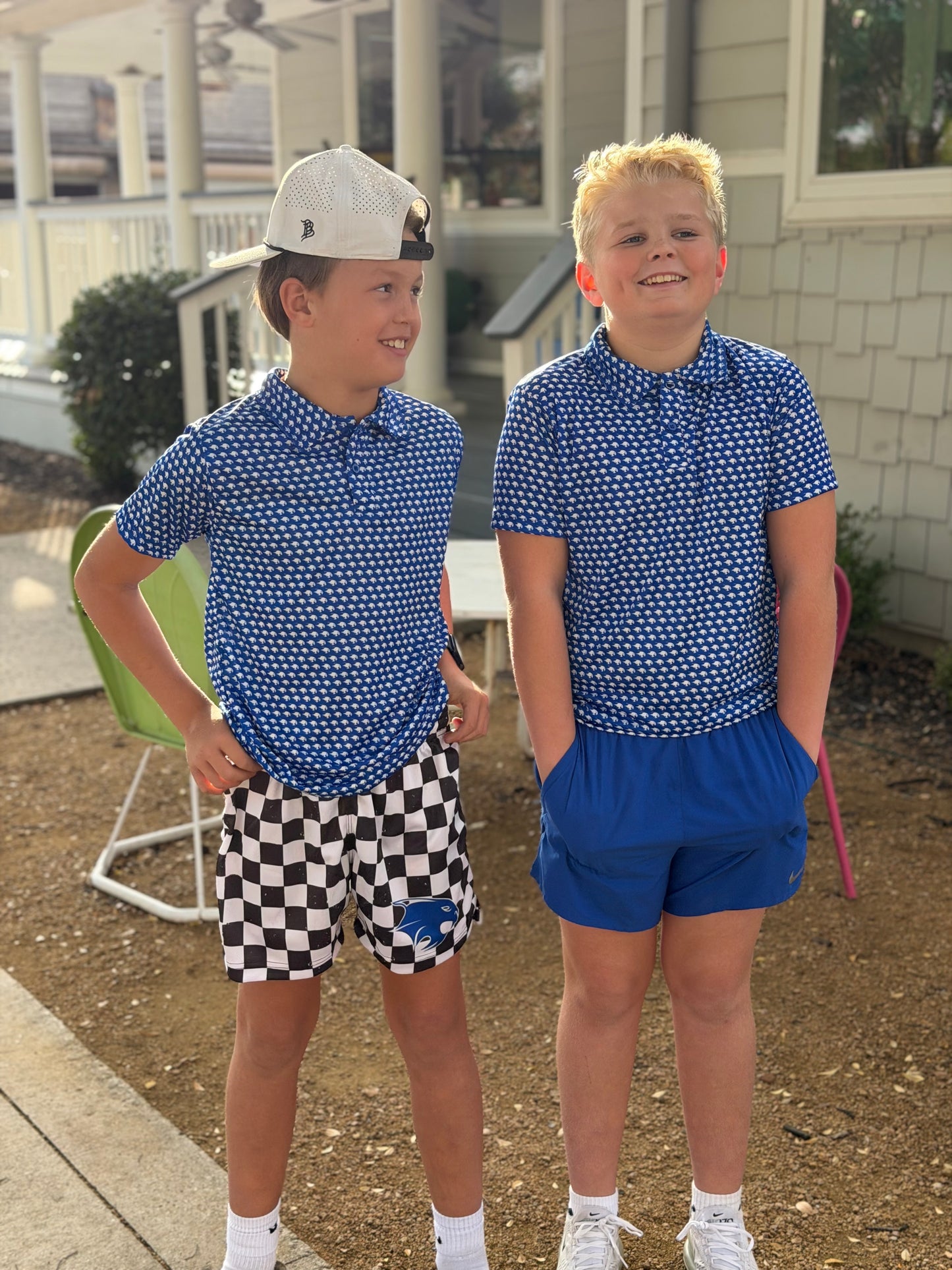 Checkered Bobcat Youth Shorts