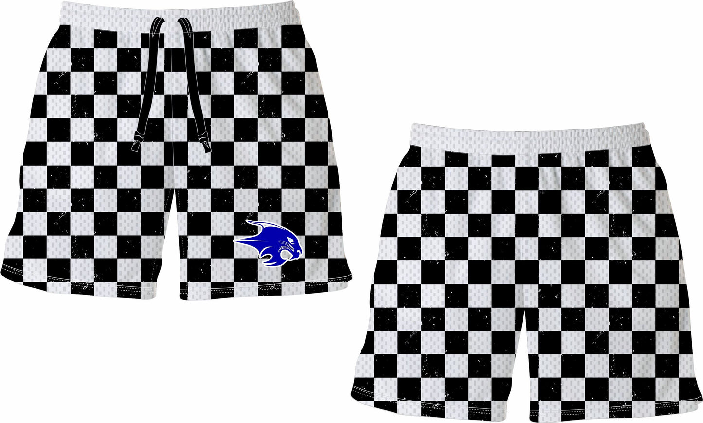 Checkered Bobcat Youth Shorts