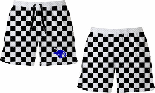 Checkered Bobcat Youth Shorts