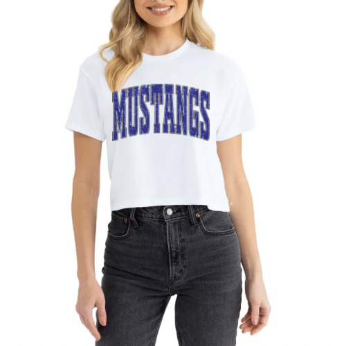 Mustangs Block Boxy Tee