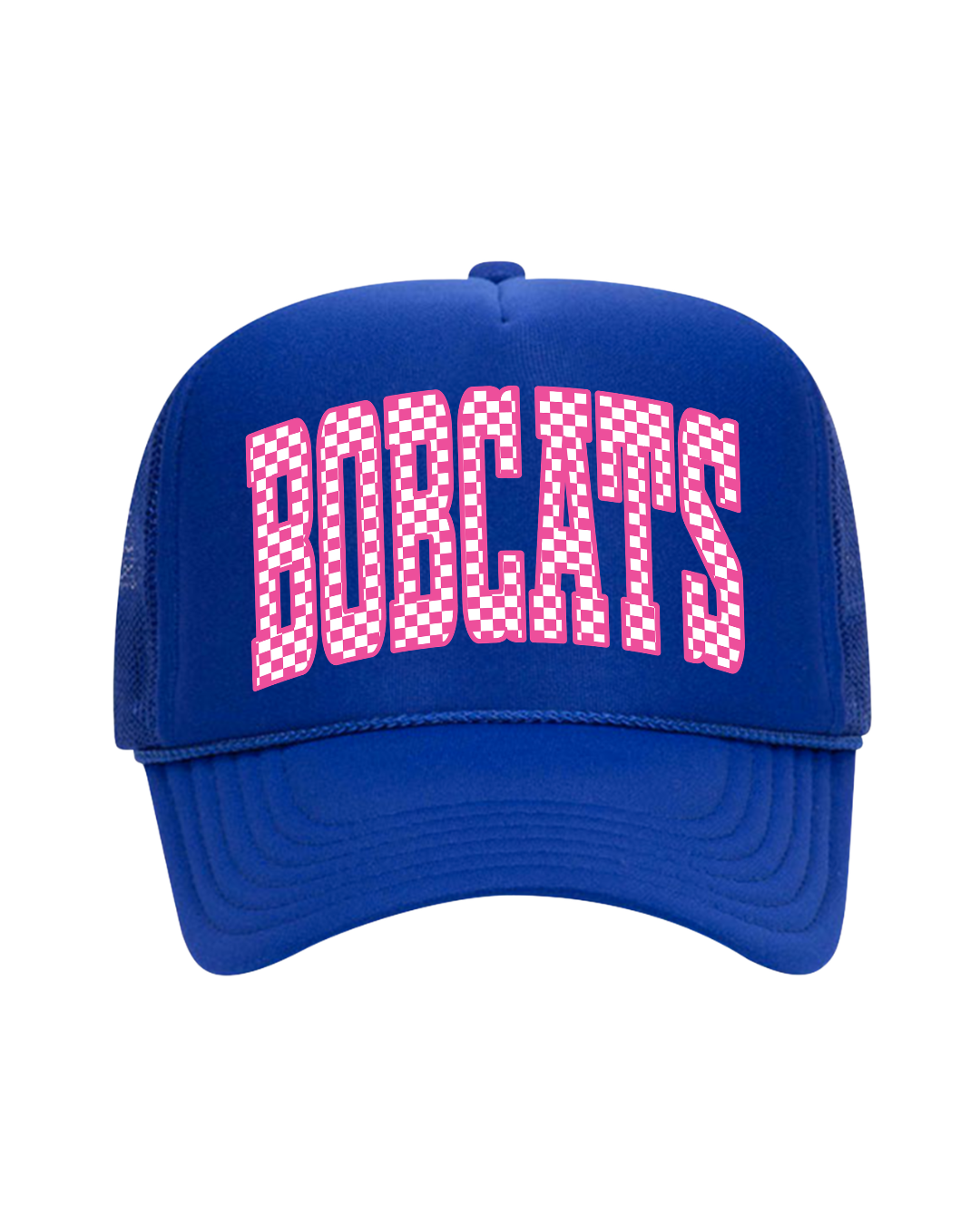 Pink Checkered Bobcats Trucker Hat (pre-order)
