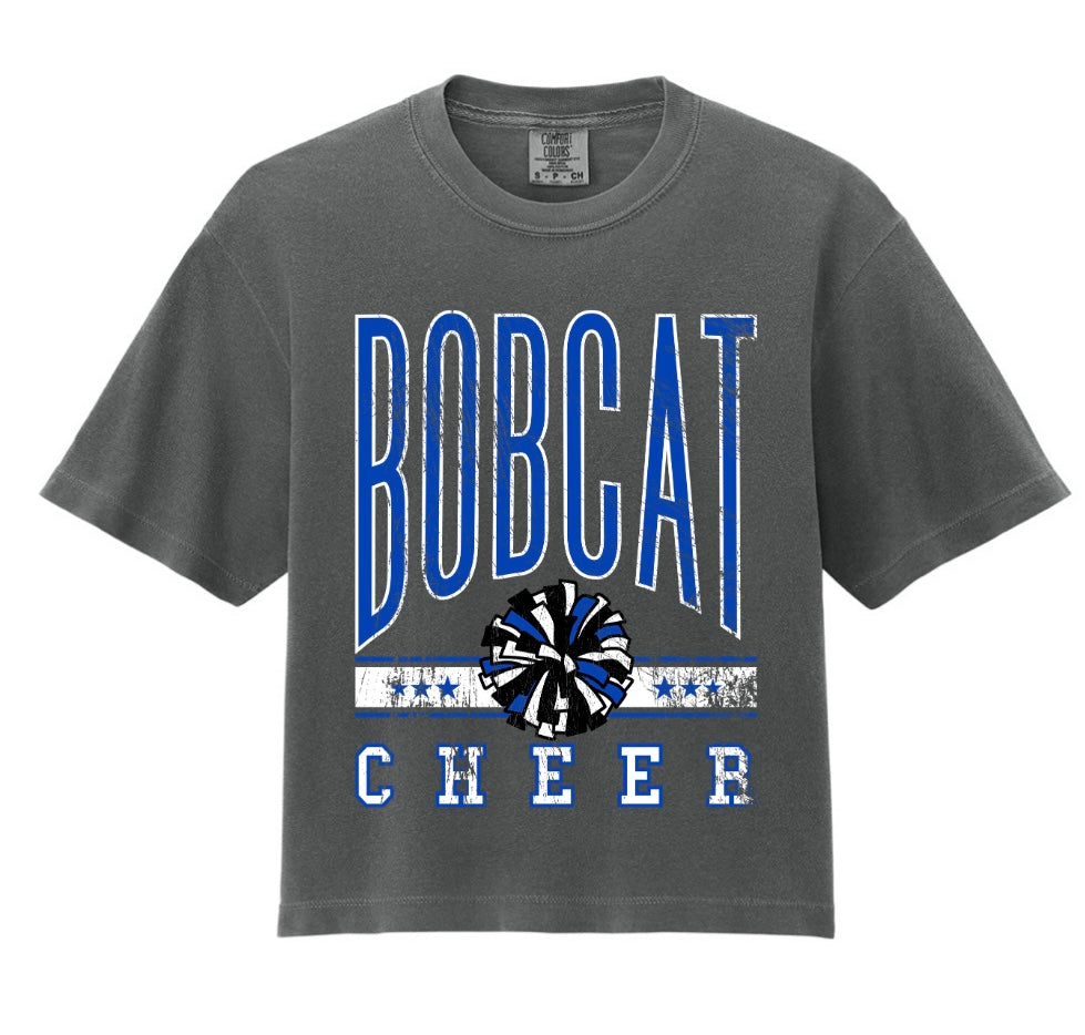 Bobcat Cheer Comfort Colors Boxy Tee