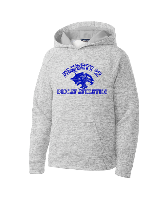 Youth Bobcat Athletics Heathered Performance Hoodie