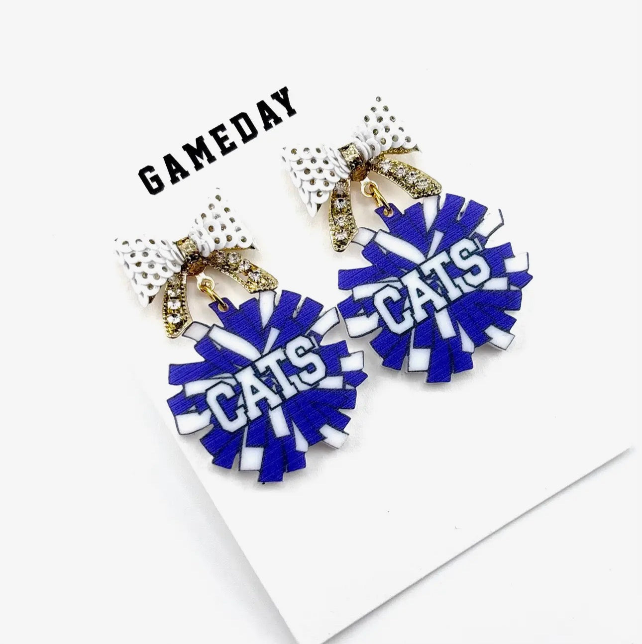 “Cheer Loud” Bobcat Spirit Earrings