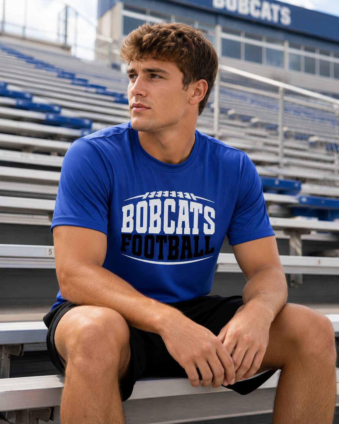Adult Bobcats Football Performance Shirt