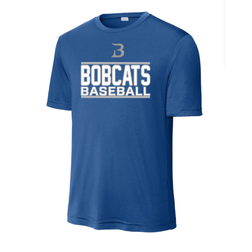 Adult Bobcats Baseball Performance Tee