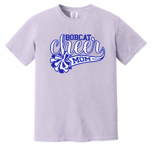 Bobcat Cheer Mom Comfort Colors Tee