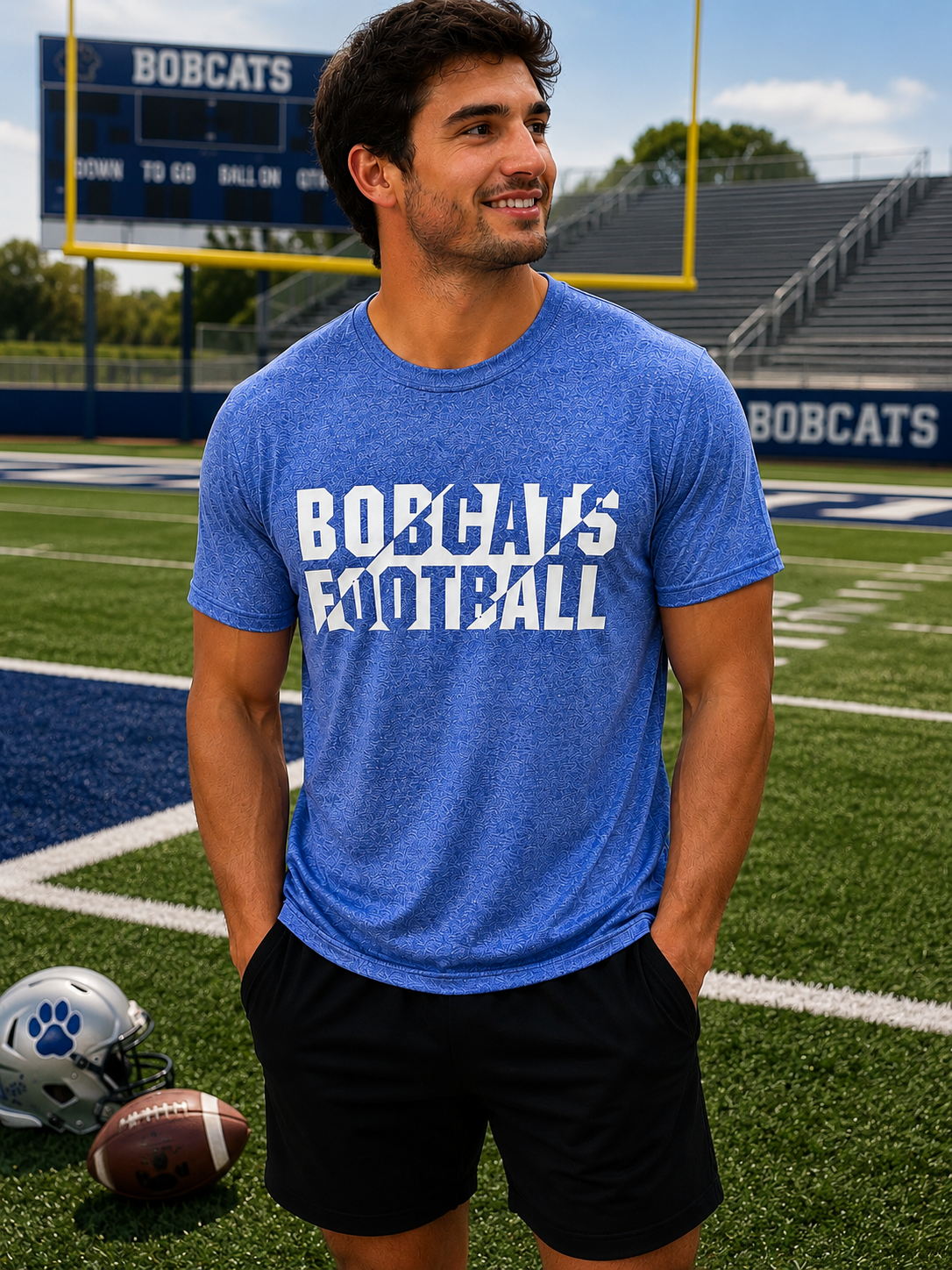Adult Bobcats Football Performance Shirt