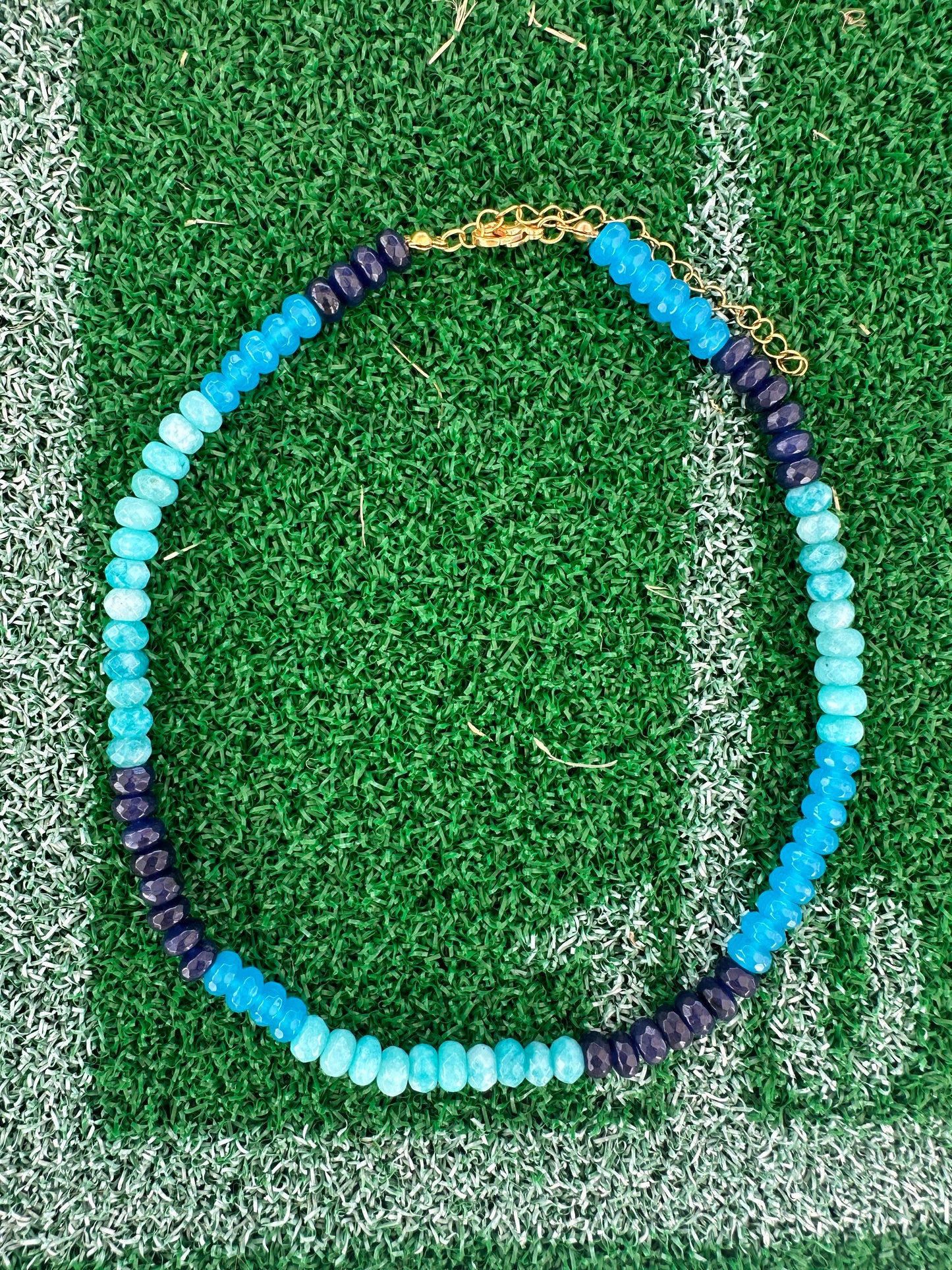 Beaded Blue Necklace