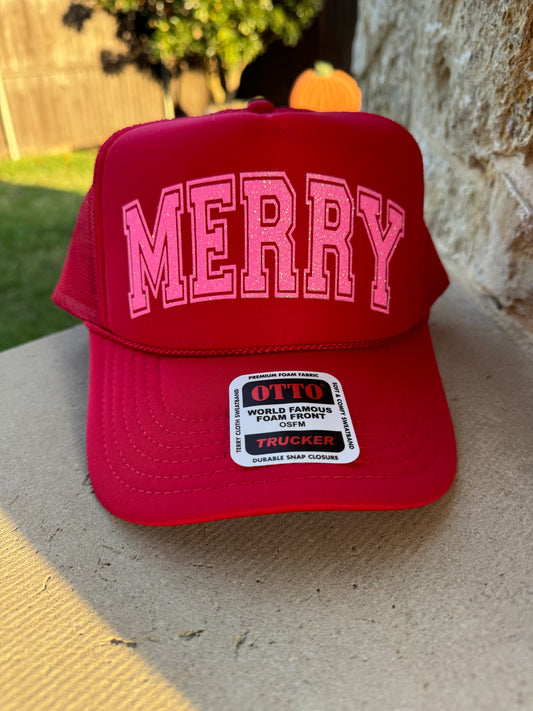 Merry Little Christmas Trucker