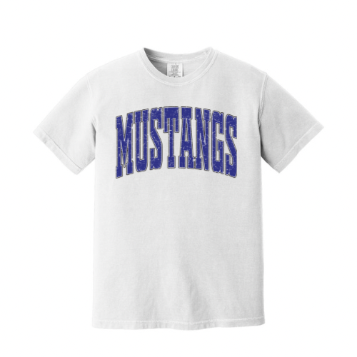 Mustangs Block Comfort Colors Tee