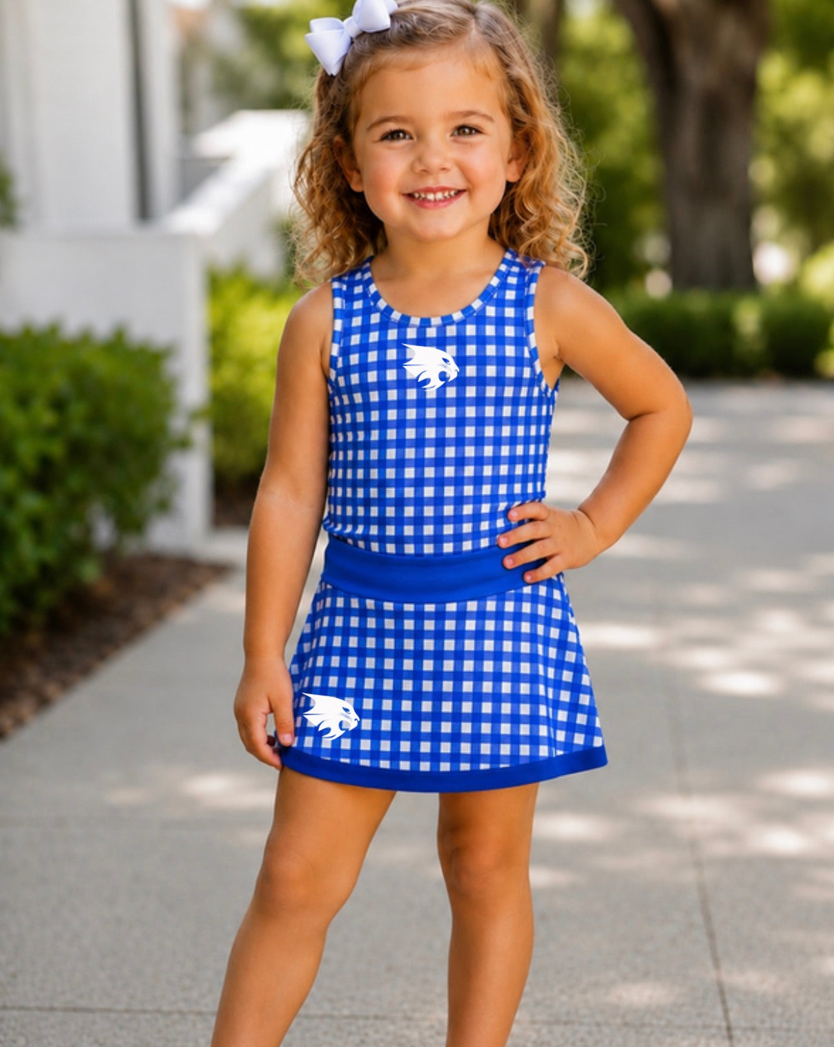 Bobcat Checker Skort Set (Pre-order)