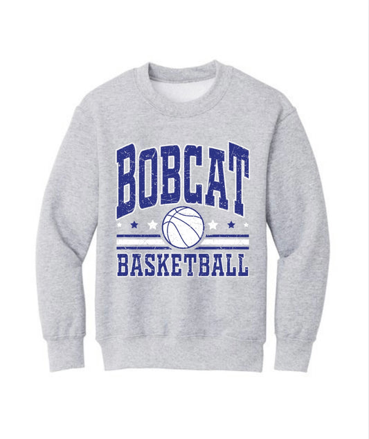 Bobcat Basketball Crewneck Sweatshirt