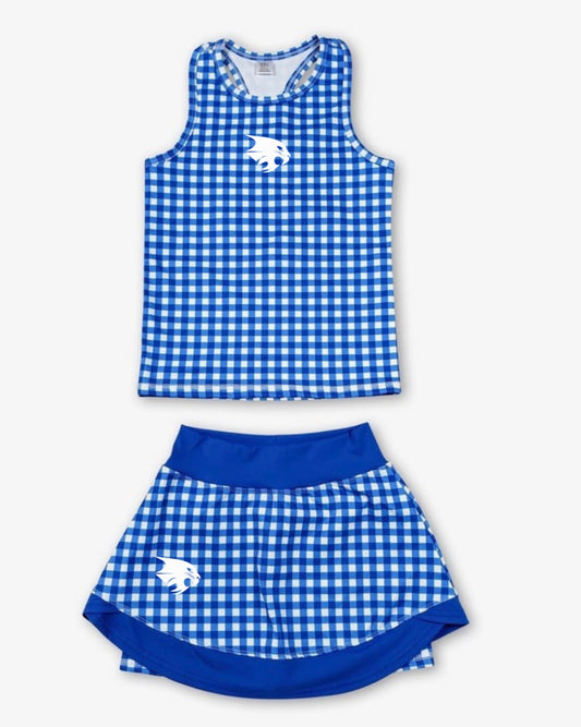 Bobcat Checker Skort Set (Pre-order)