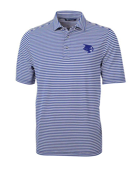 Bobcat Striped Royal Polo Shirt