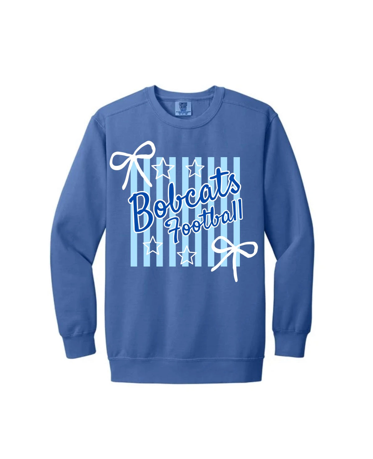 Bobcat Football Stripe Sweatshirt