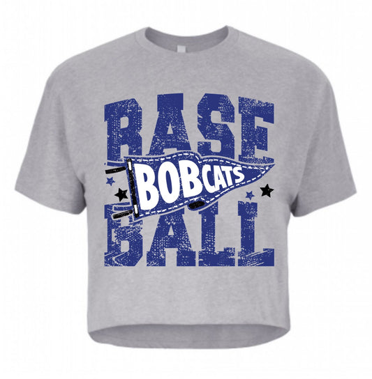 Bobcats Baseball Boxy Crop