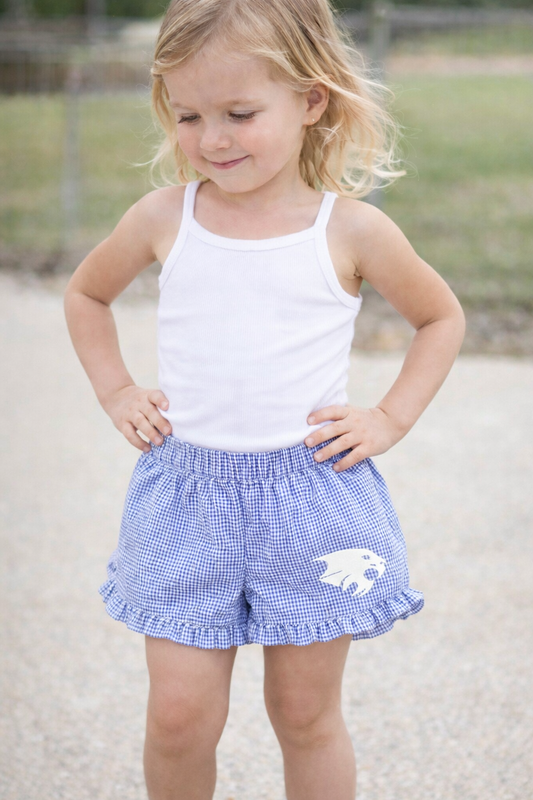 Youth Gingham Ruffle Shorts