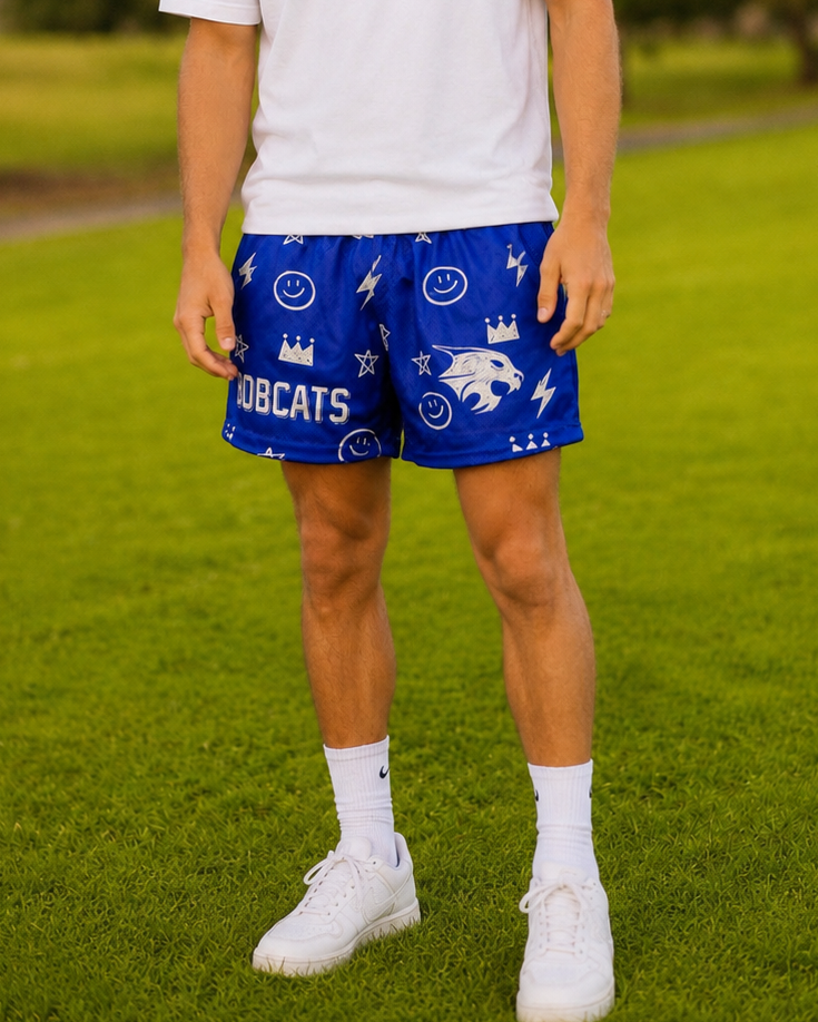 Adult Royal Bobcat Shorts