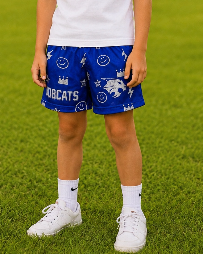 Youth Royal Bobcat Shorts