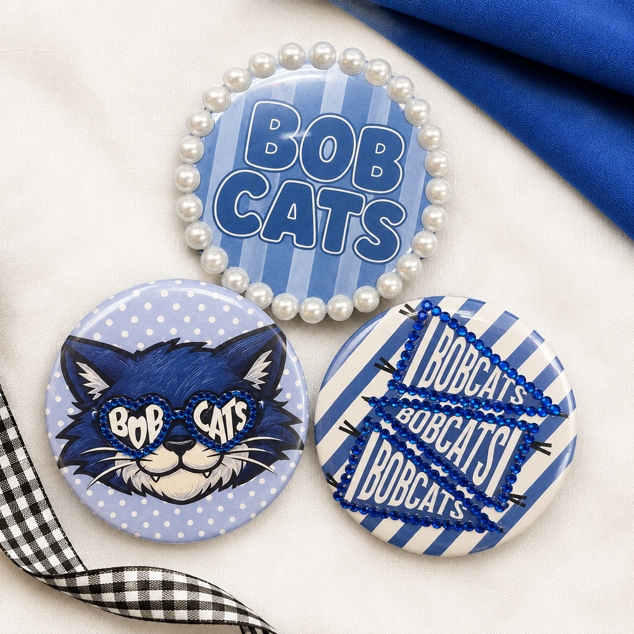 Bobcat Spirit Buttons- Large