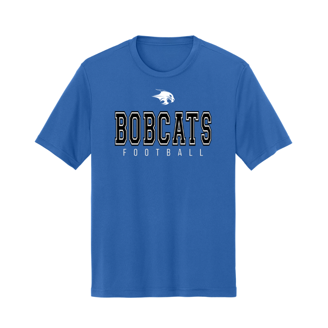 Adult Bobcats Football Performance Tee