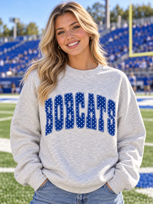 Bobcats Polka Dot Tee Sweatshirt