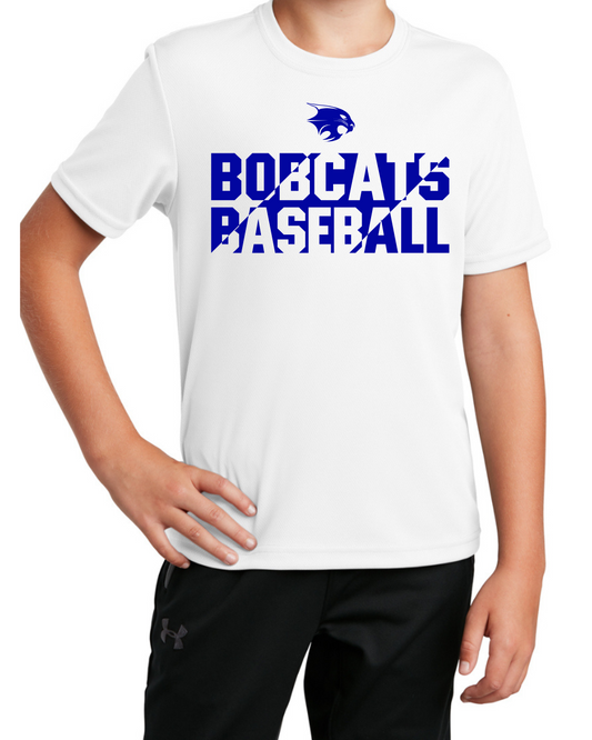Youth Bobcats Baseball Spliced Tee